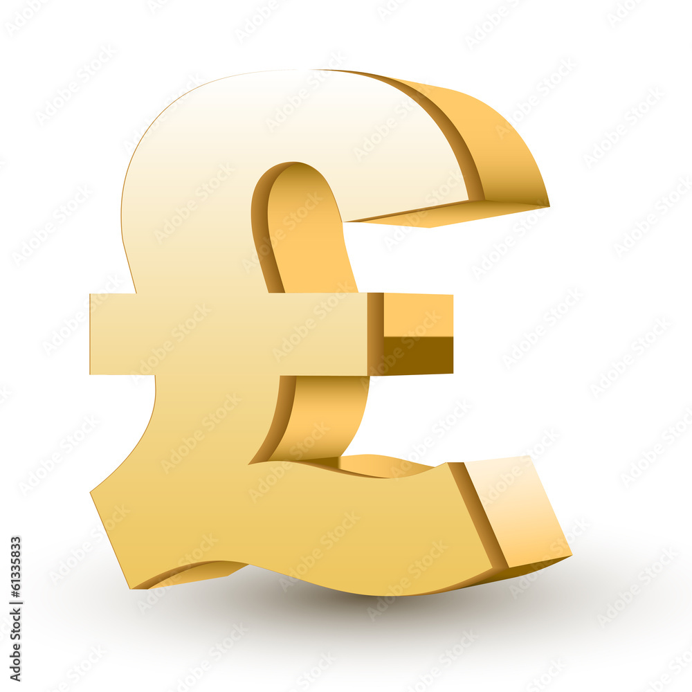 © JoyImage - golden pound symbol © JoyImage - golden pound symbol