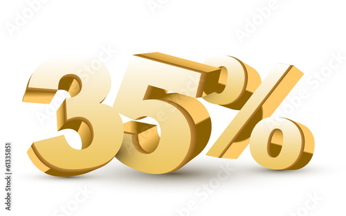 thirty-five percent symbol
