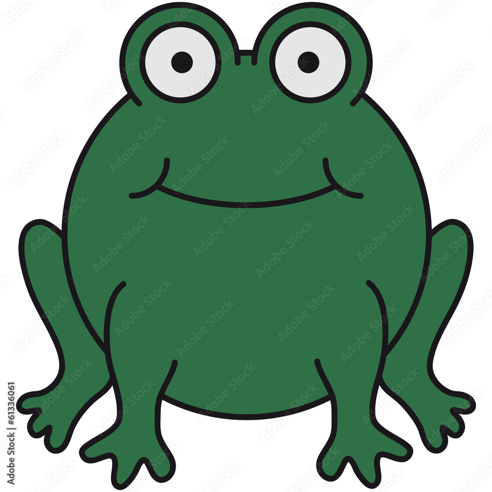 Fototapeta premium Funny Comic Frog Design