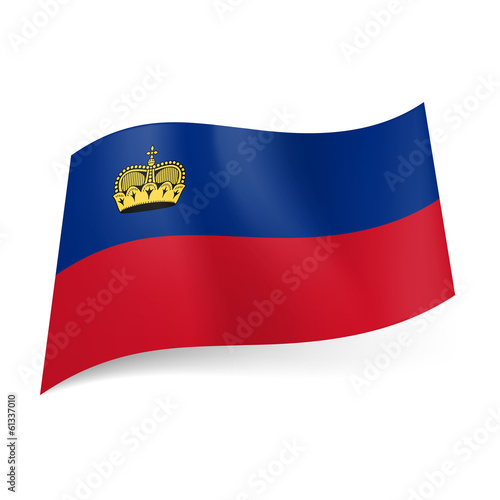 State flag of Liechtenstein