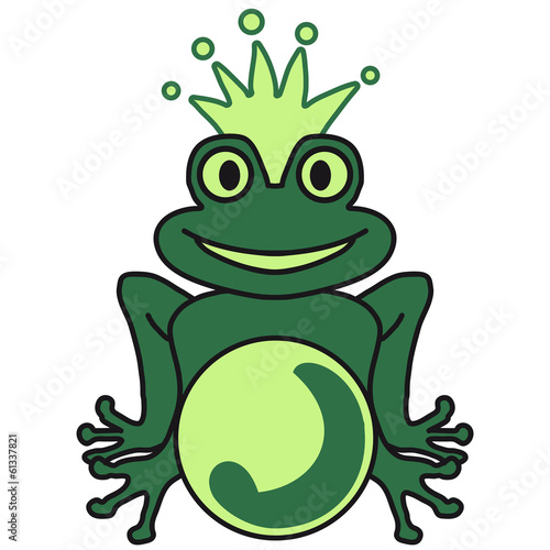 Comic Frog King Prince