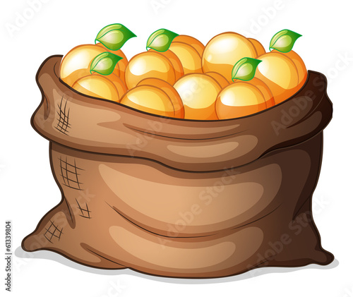 A sack of oranges