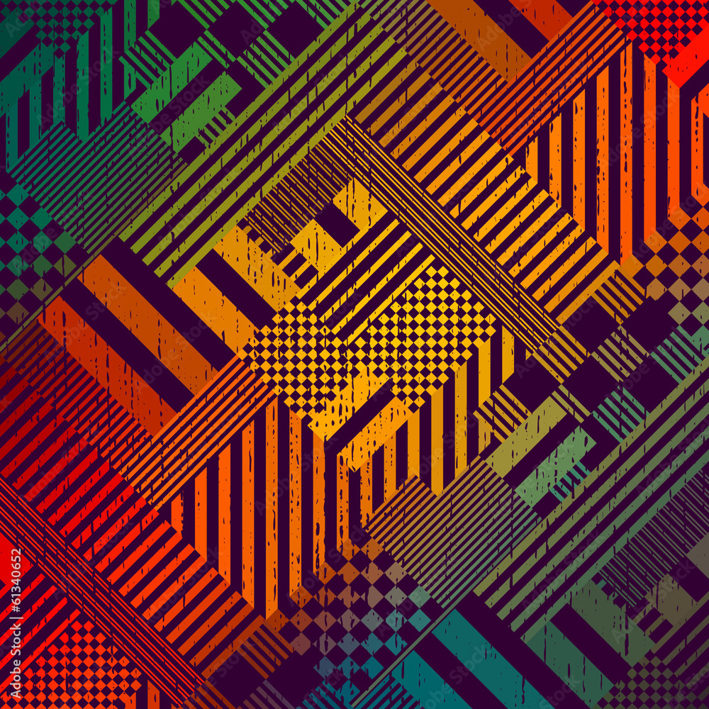 Colorful Tech Pattern Colorful Tech Pattern
