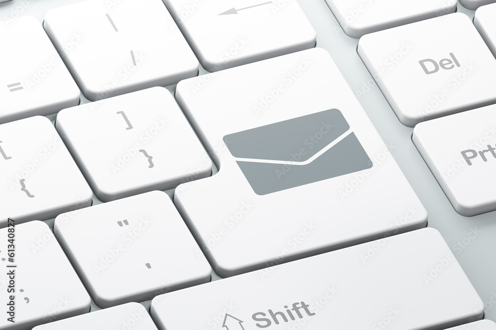 Finance concept: Email on computer keyboard background Finance concept: Email on computer keyboard background