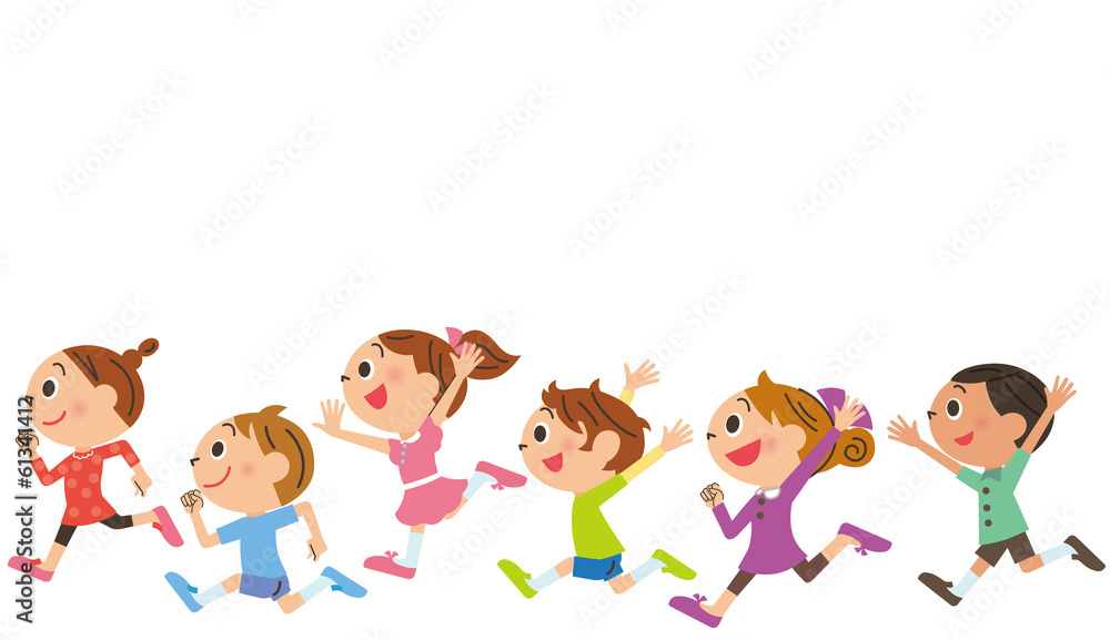 走る、子供達 走る、子供達