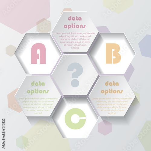 Modern vector infographic template design for your business pres