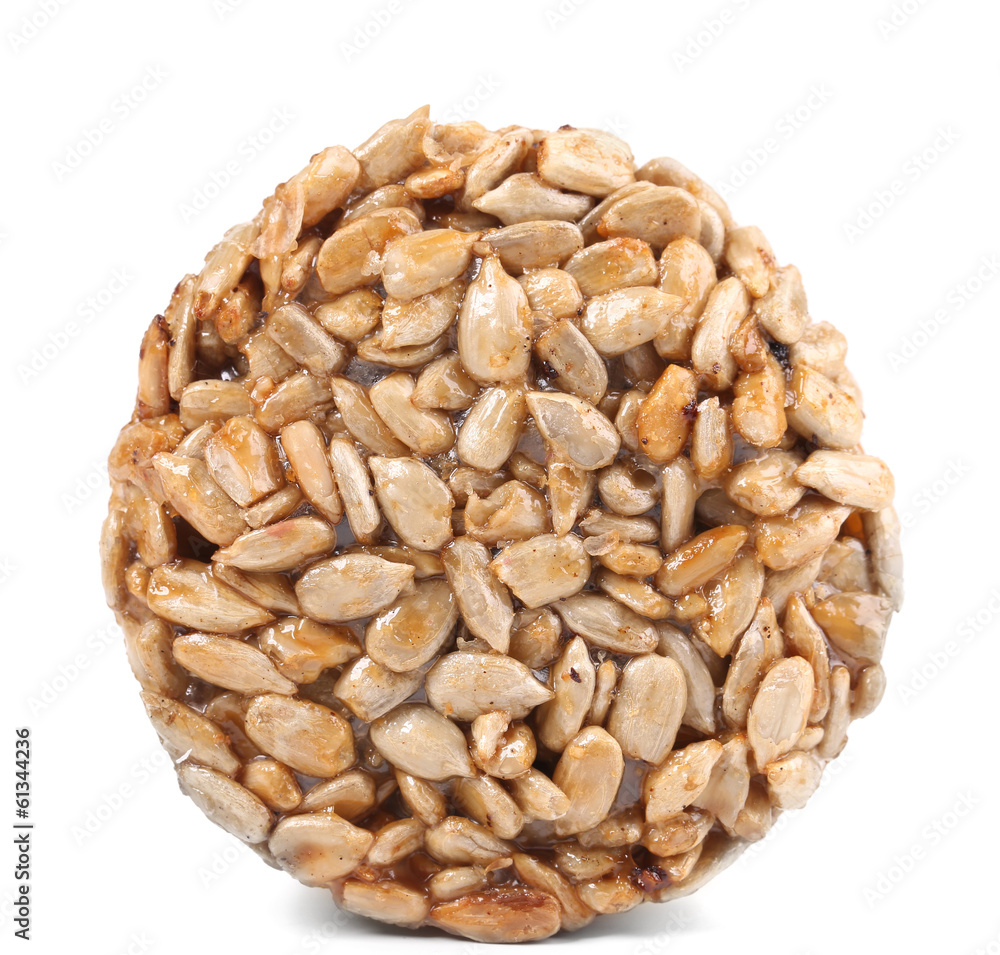 Sunflower seeds in sugar syrup. Sunflower seeds in sugar syrup.