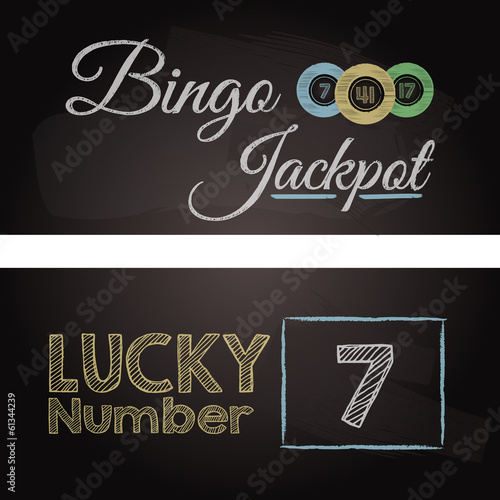 bingo chalkboard
