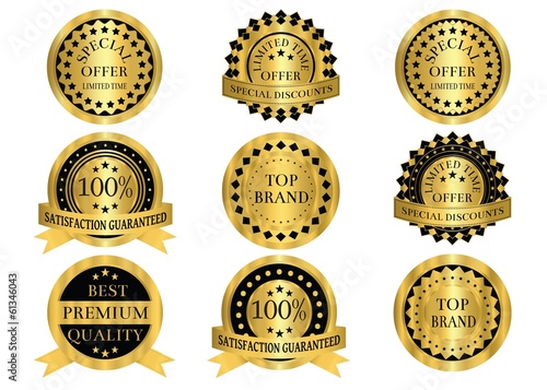 Gold Promotion Badges