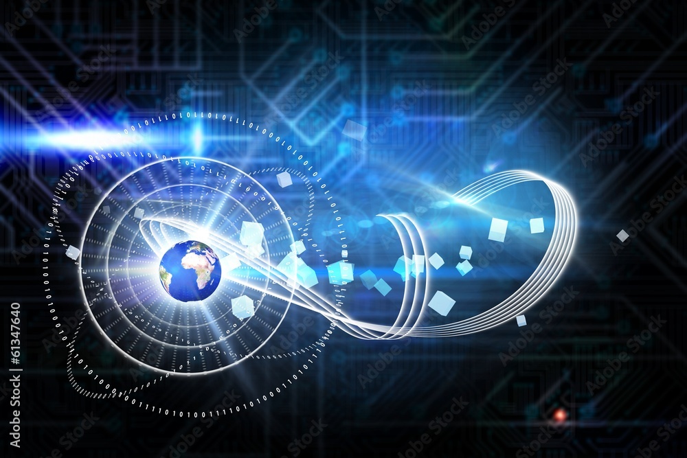 Composite image of global technology background Composite image of global technology background