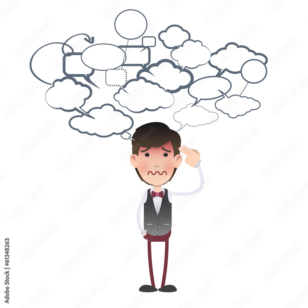 Businessman commit suicide over white background Businessman commit suicide over white background
