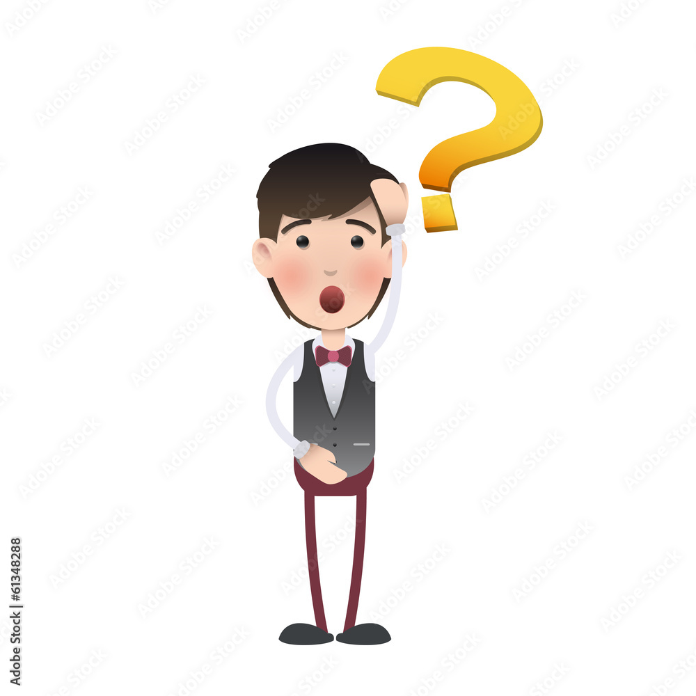 Young man surprised over white background Young man surprised over white background