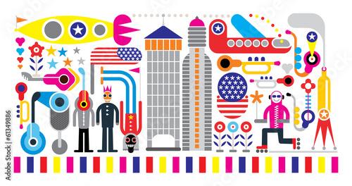 Holiday vector illustration