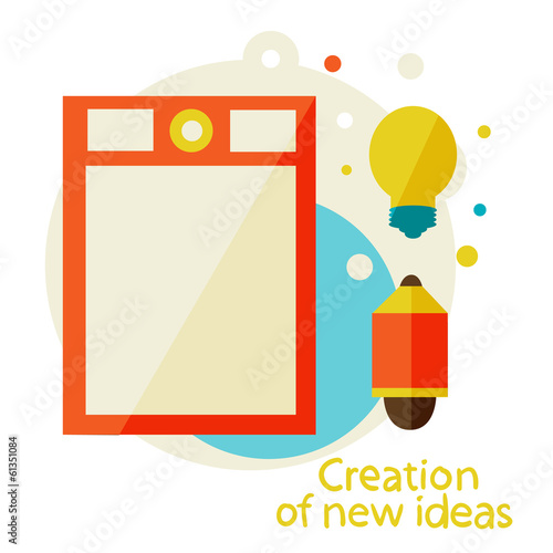 Graphic tablet. Сreation of new ideas.