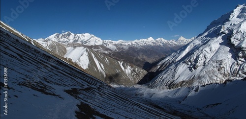 Chulu, Pisang Peak and other high mountains photo