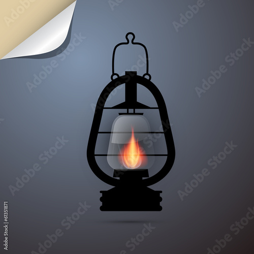 Vintage Lantern, Gas Lamp