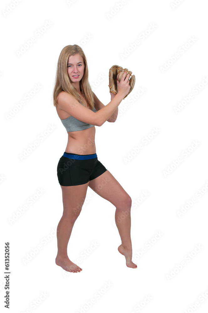 Woman Baseball Player Woman Baseball Player