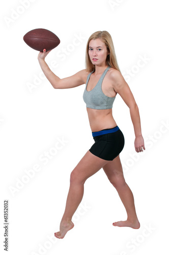 Woman Playing Football