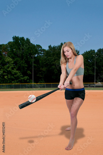 Woman Baseball Player © Rob Byron
