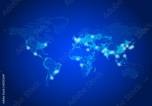 population World map , vector