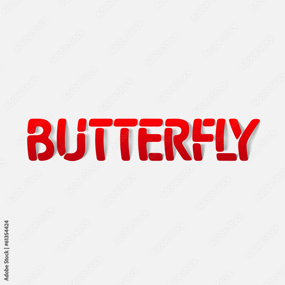 Fototapeta premium realistyczny element projektu: motyl