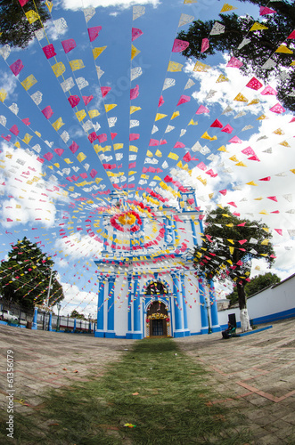 Naklejka Mexican church festons