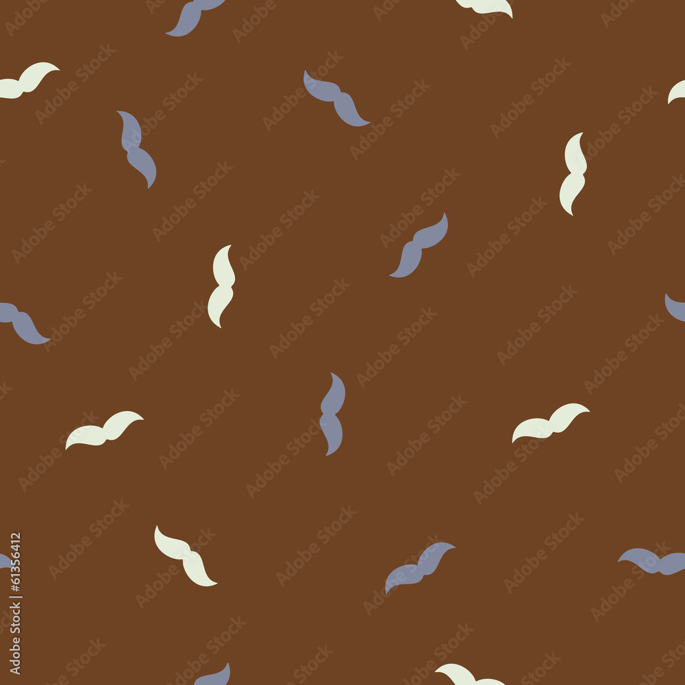 seamless background: mustache