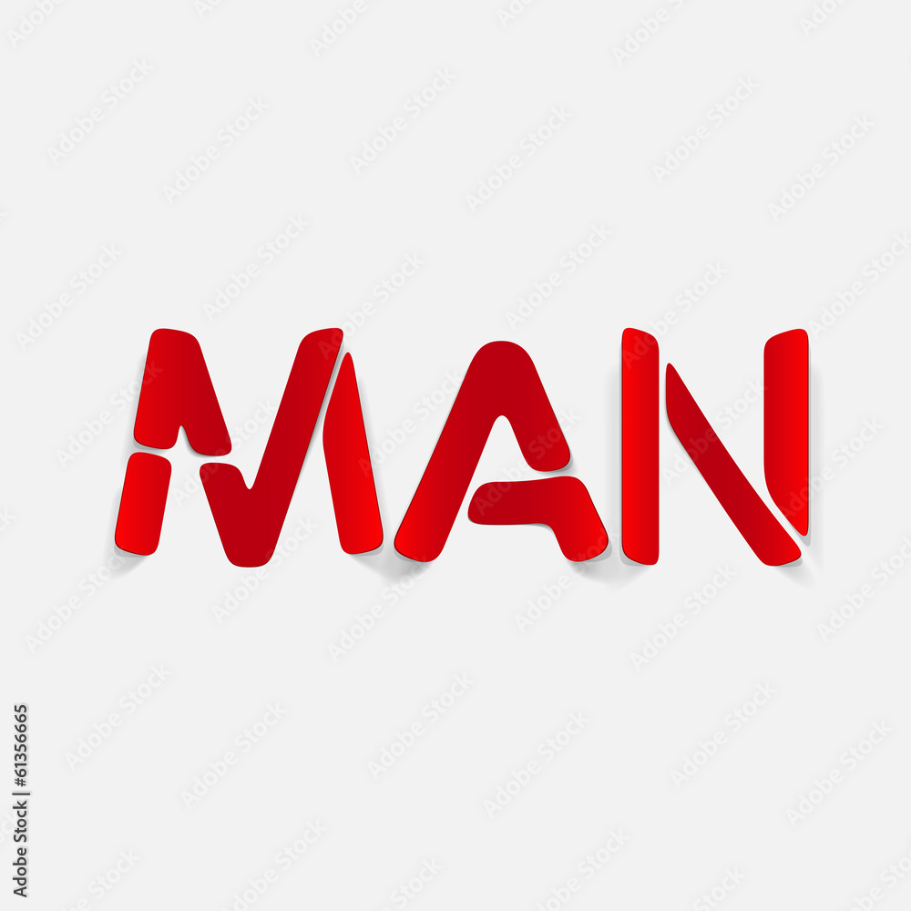 Fototapeta premium realistic design element: man