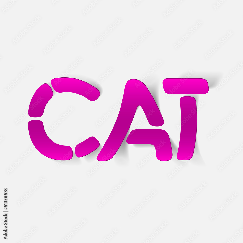 realistic design element: cat