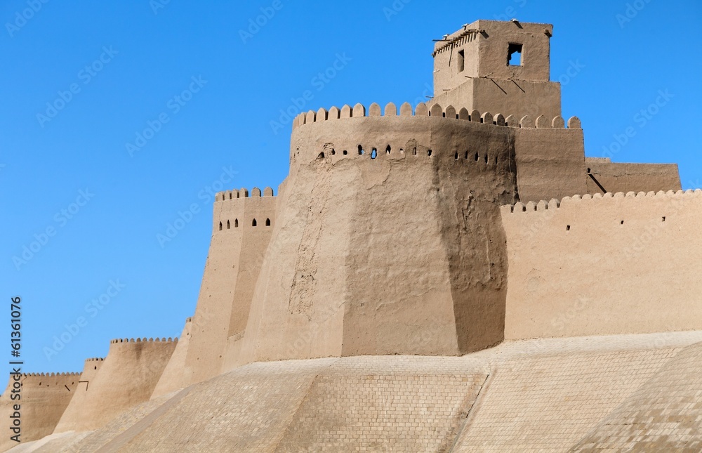 wall of Itchan Kala - Khiva - Uzbekistan