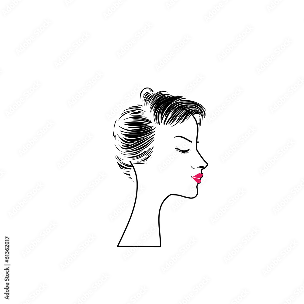 lady with short hair lady with short hair