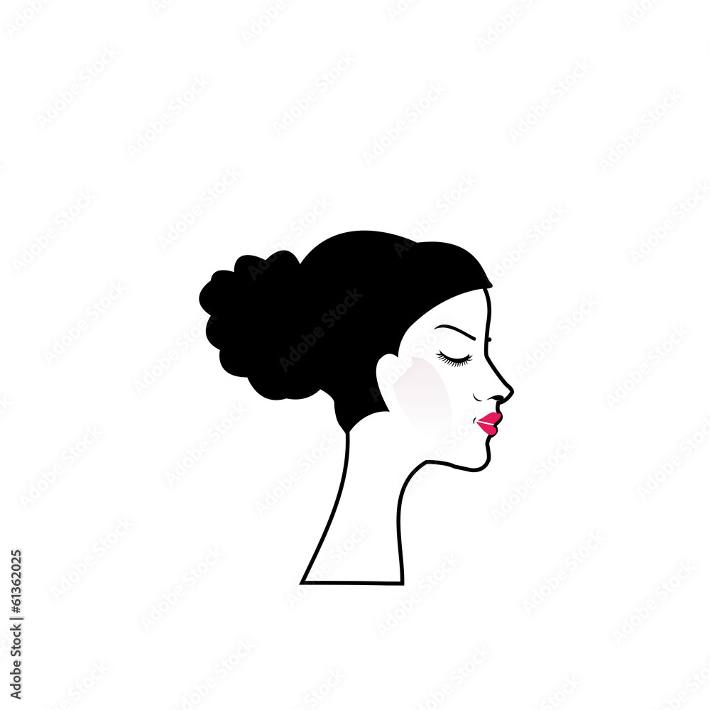 woman with a bun woman with a bun