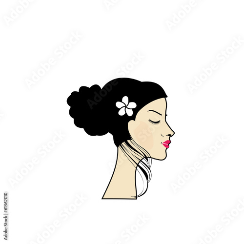 woman with a bun