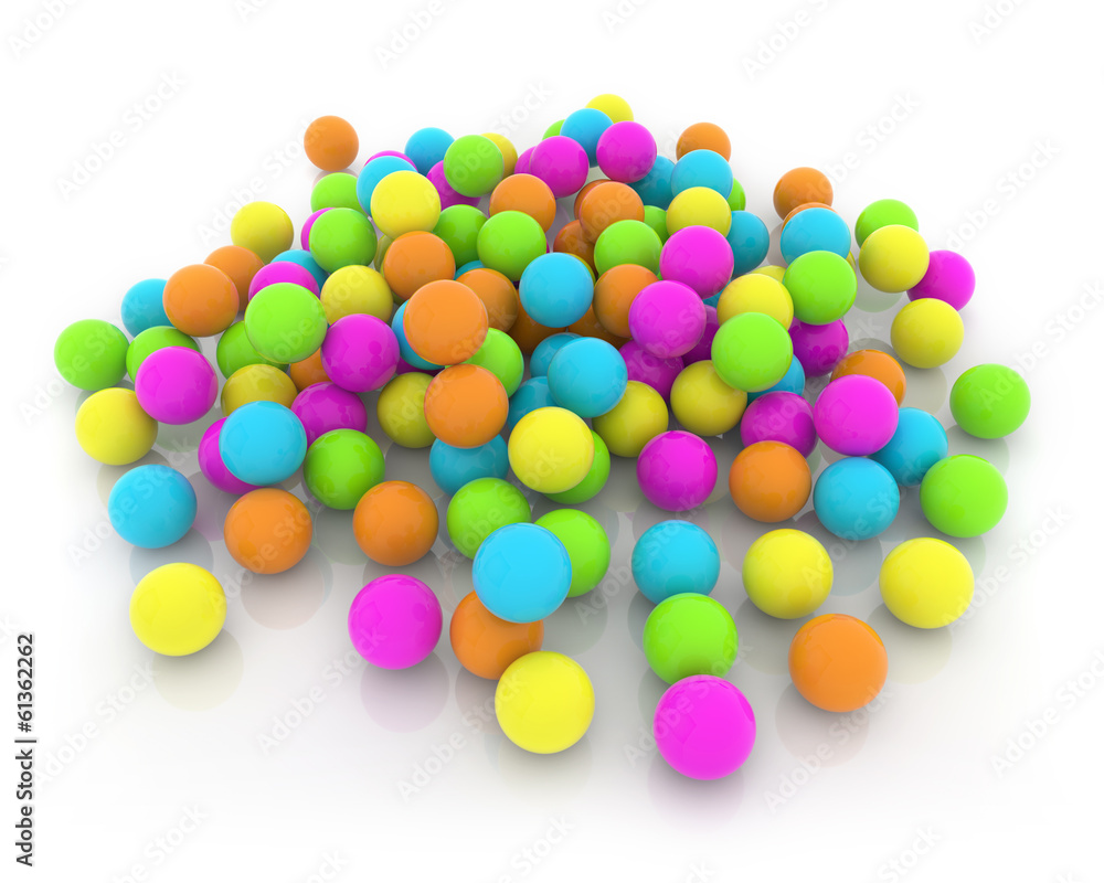 heap of colorful balls