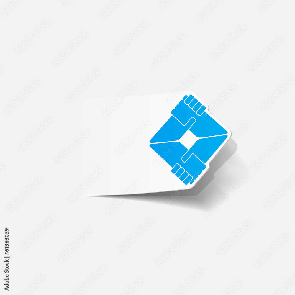 realistic design element: handshake realistic design element: handshake