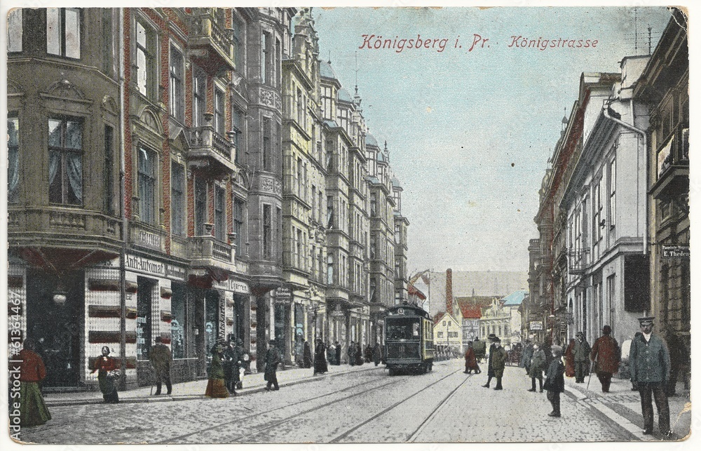 Königsberg i. Pr., Königstraße 1914 (hist. Postkarte)