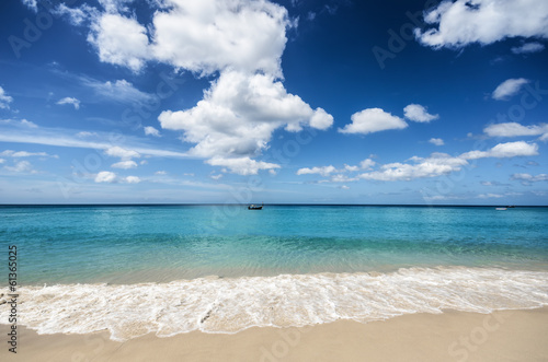 Beautiful tropical beach and blue sky © efired