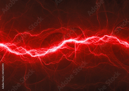 Red fantasy lightning