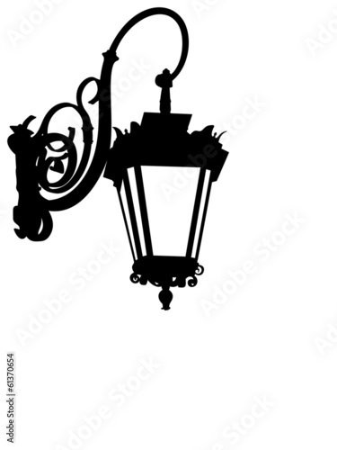 Street lamp silhouette