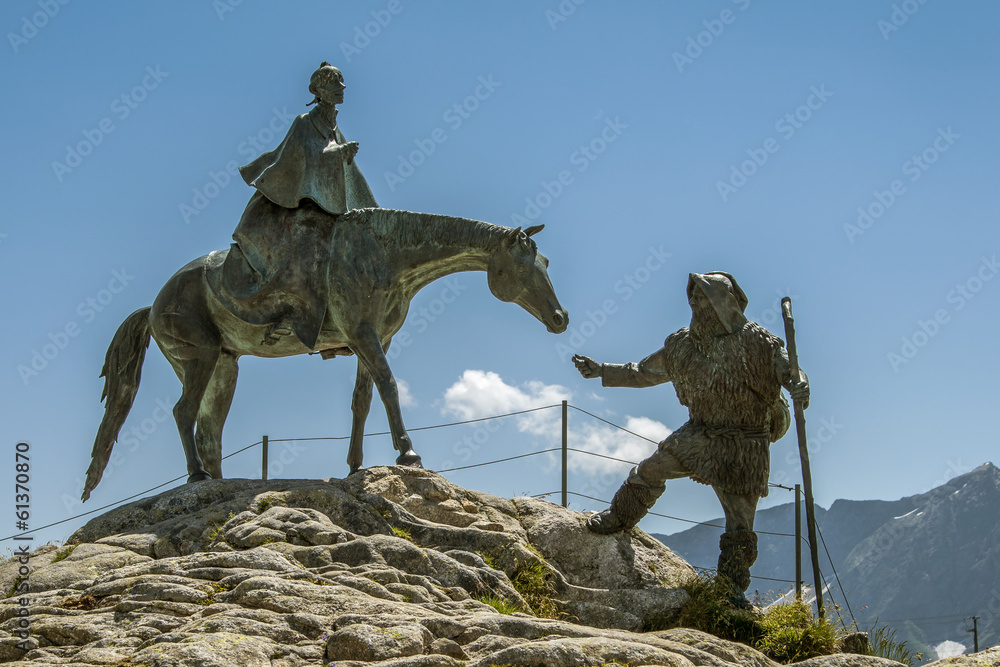 Fototapeta premium Statue of Saint Gotthard