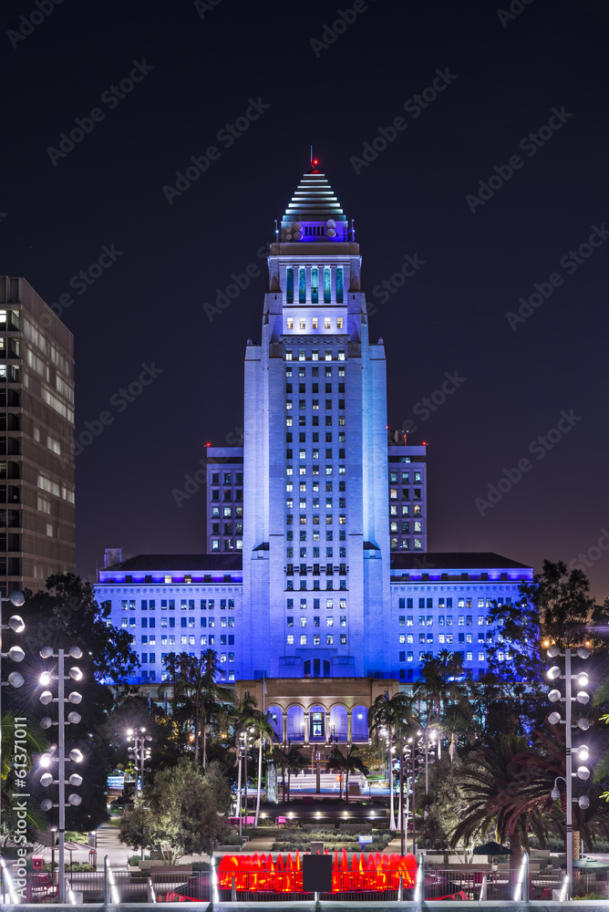 Fototapeta premium Downtown Los Angeles City Hall