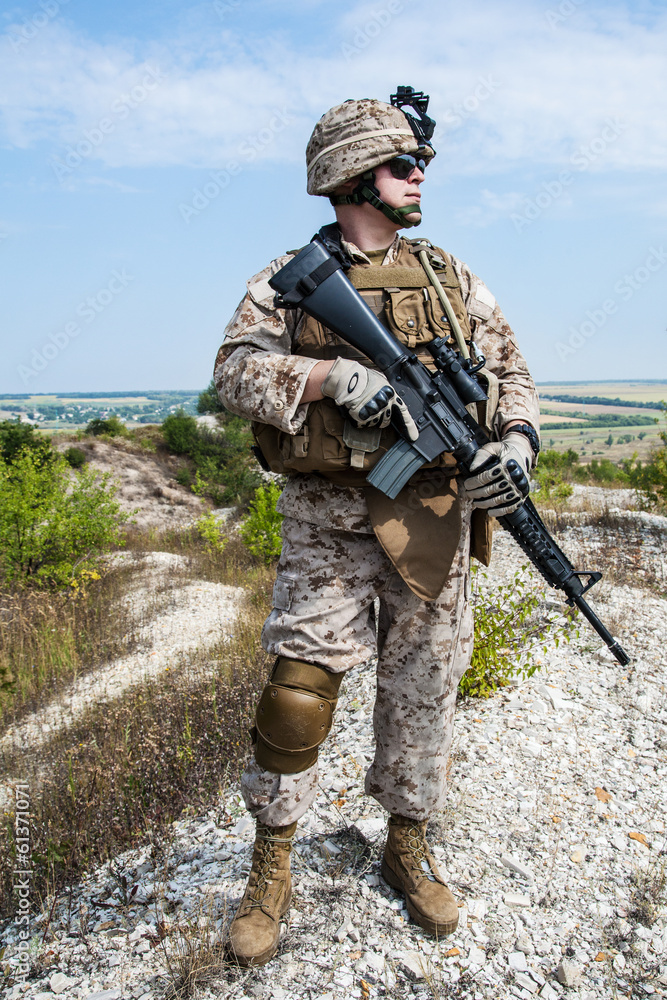 Naklejka premium US marine