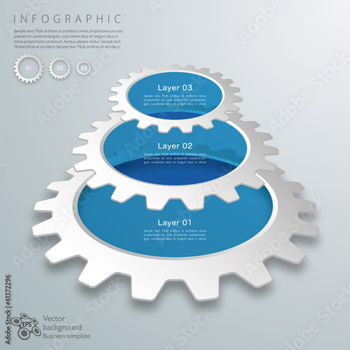 Infographics Vector Background 3 Layer