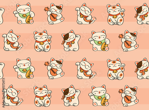 Maneki Neko Pattern photo