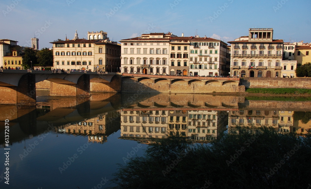 Quay of Arno river, Florence, Italy.