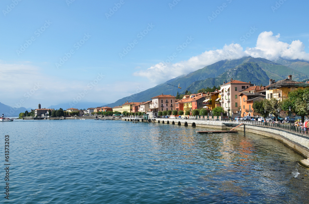 Gravedonna town at the famous Italian lake Como
