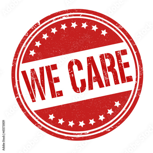 We care stamp