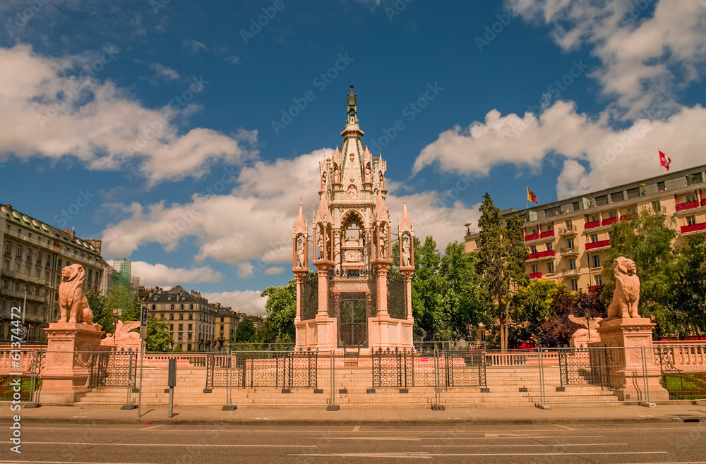 Obraz premium Brunswick Monument in Geneva, Switzerland, 2012