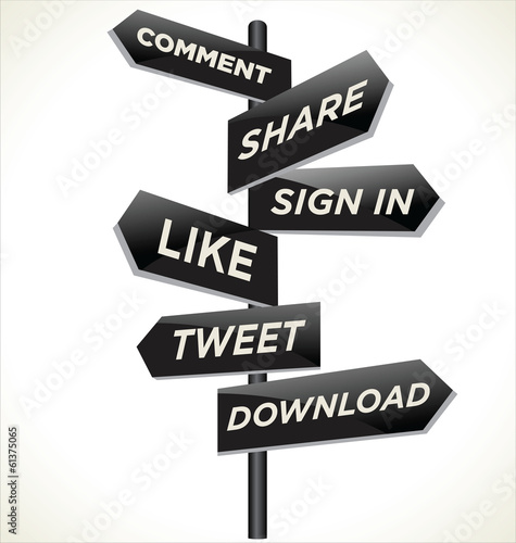Social media arrows