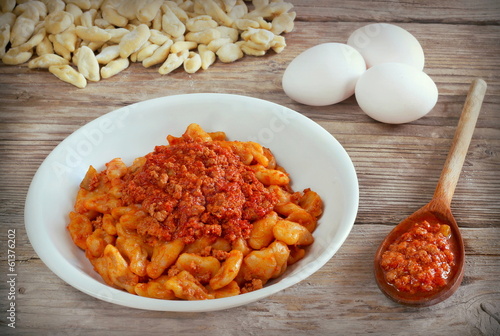 cavatelli caserecci al ragù